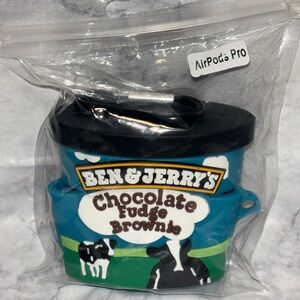 Ben and Jerry Chocolate Icecream 3D case for AirPod PRO with keychain